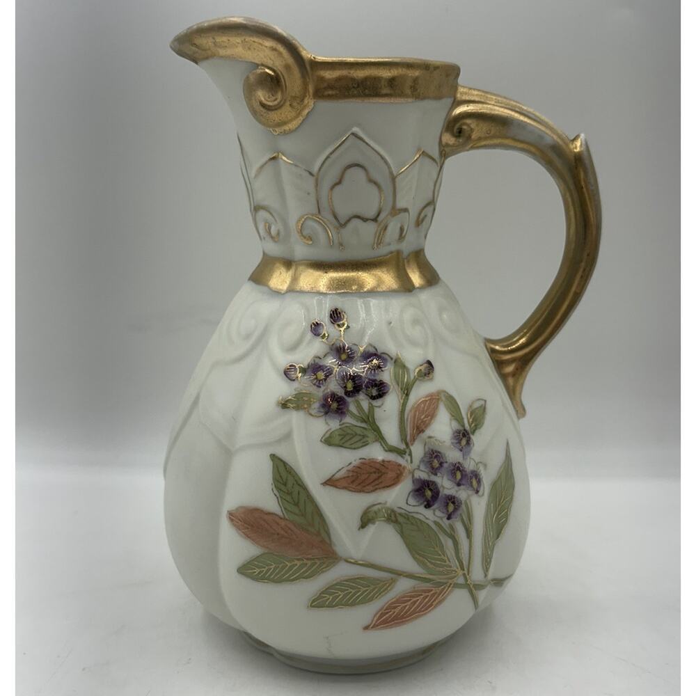 Antique Royal Worcester Jug Porcelain Pitcher Hand Painted‎ 7297C